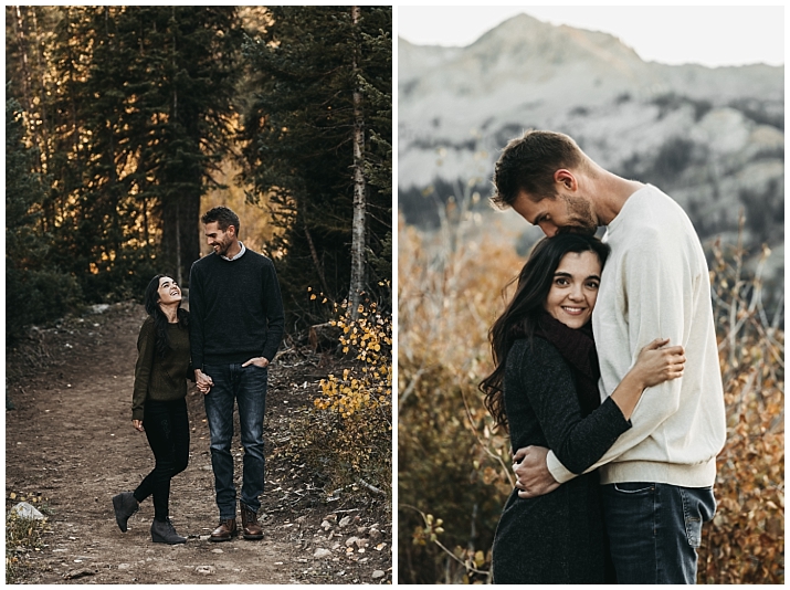 fun & romantic fall engagement photos
