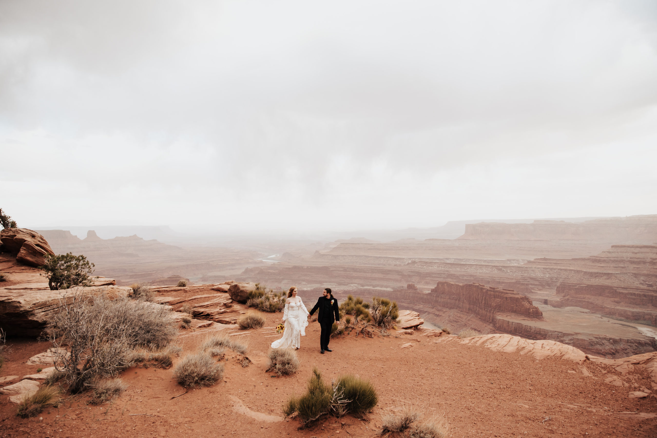 average cost of a wedding in utah was high so this couple eloped in moab