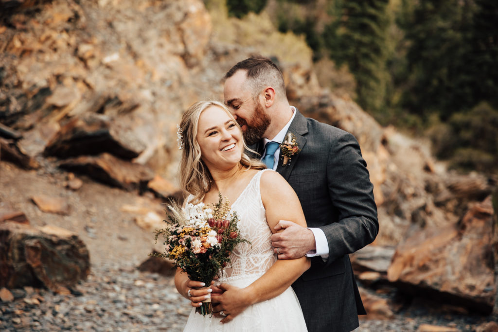 elopement in big cottonwood canyon
