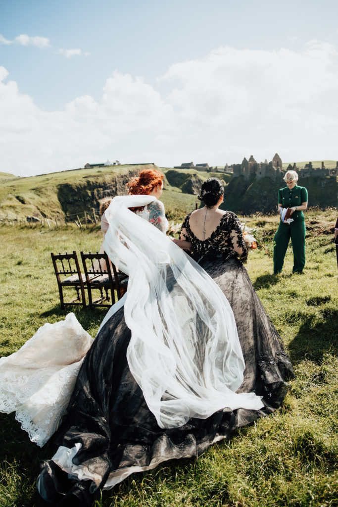 ceremony at Dunluce Castle in Northern Ireland
